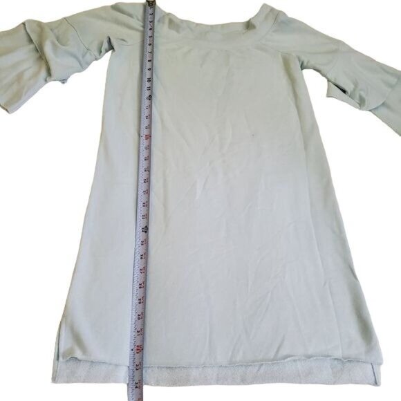 Juicy by Juicy Couture womens shirt dress Boulevard light Blue Ruffle Sleeve new - Picture 10 of 13